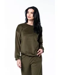 Trening Evazat Catifea Elvira Kaki